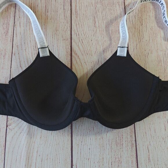 Victoria's Secret T-shirt lightly lined demi bra sz 32B NWT - Picture 6 of 8